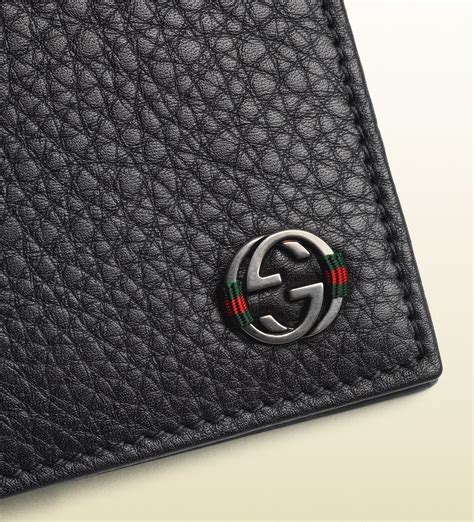 gucci mens wallet leather bifold|gucci small wallet men.